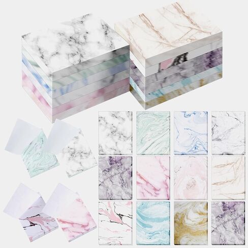 2160 Pieces 36 Pack Marble Sticky Note Pads 1.5 x 2 Inches Marble Self Stick Notes Self Adhesive Memo Pads for Reminders Studying Office School Home (Marble Style) in Saudi Arabia