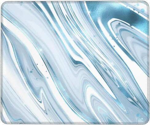 Colorful Clouds Mouse Pad with Stitched Edge, Non-Slip Rubber Base Square Cute Kawaii Mousepads for Computer Desk, 10.3×8.3 Inch in Kuwait