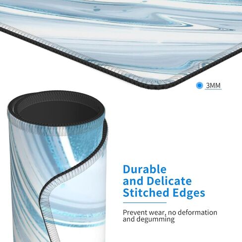 Colorful Clouds Mouse Pad with Stitched Edge, Non-Slip Rubber Base Square Cute Kawaii Mousepads for Computer Desk, 10.3×8.3 Inch in Kuwait