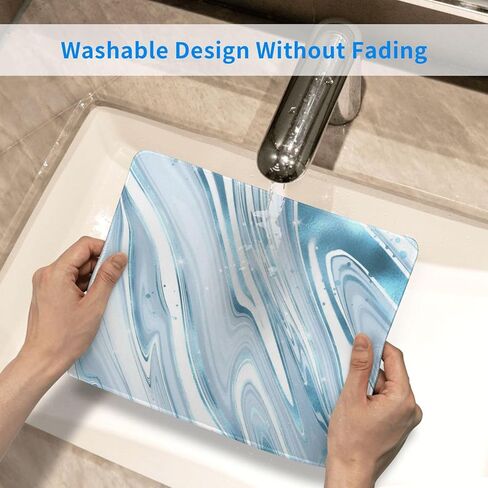 Colorful Clouds Mouse Pad with Stitched Edge, Non-Slip Rubber Base Square Cute Kawaii Mousepads for Computer Desk, 10.3×8.3 Inch in Kuwait