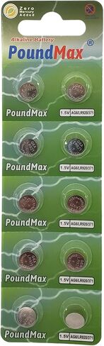 بطاريات AG6 LR920/371 بطارية خلية زر قلوية 1.5 فولت - عدد 10 in Kuwait