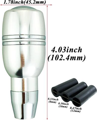 Abfer Automatic Shift Knob with Button Car Gear Shifter Knobs Aluminum Alloy Stick Shifting Handle Transmission Fit for Most Vehicle, Blue in Saudi Arabia