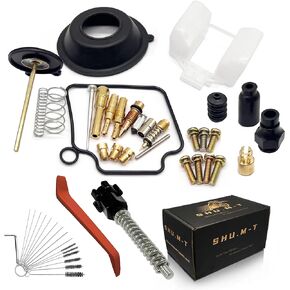 【SHU.M-T】For Honda Nighthawk 250 CB250 1991-2008 Carburetor Rebuild kit with Idle Speed Adjustment Screw 16028-KR3-980