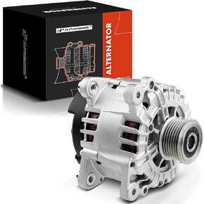 A-Premium Alternator Compatible with Volkswagen Touareg 2013 2014 2015 2016 2017 V6 3.6L, 180Amp 12V Clockwise 7-Groove Clutch Pulley, Replace# 03H903023J, 03H-903-023J