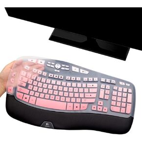 i-Tensodo Keyboard Cover for Logitech K350 & Logitech MK550 MK570 Keyboard, Logitech K350 MK550 MK570 Keyboard Cover Skin-Clear