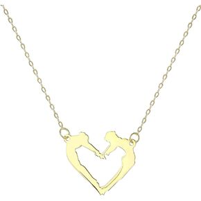 Altinbas 14k Gold Heart Necklace - Dainty Gold Necklace for Women, Heart Jewelry Gifts on Valentine's Day, Christmas and Birthday