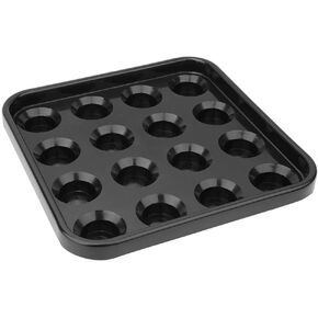 Alomejor Black Billiard Ball Tray Box Holder Case Holds 16 Balls Snooker Billilard Table Balls Pool Ball Storage Tray in Kuwait