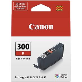 Canon PFI-300 Lucia PRO Ink, Red, Compatible to imagePROGRAF PRO-300 Printer