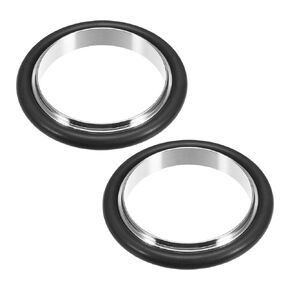 uxcell 2 Pcs Centering Ring KF-40 Vacuum Fittings ISO-KF Flange 53mm X 39mm Fluorine Rubber O-Ring
