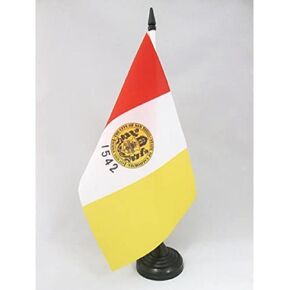 AZ FLAG San Diego Table Flag 5'' x 8'' - San Diego City - California Desk Flag 21 x 14 cm - Black Plastic Stick and Base