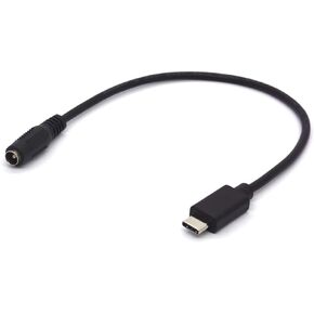 Type C to DC Cable Extension - USB C to 5.5 2.5mm Power Jack Charging Cord (DC Female)