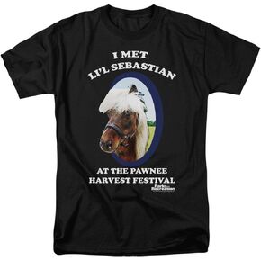 Popfunk Classic Parks and Rec Lil Sebastian T Shirt & Stickers