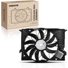 A-Premium Engine Radiator Cooling Fan Assembly Compatible with Select Mercedes-Benz Models - E320, E63 AMG, S350, S550, S600, S63 AMG, S65 AMG, CLS63 AMG, CL550, CL600, CL63 AMG, CL65 AMG