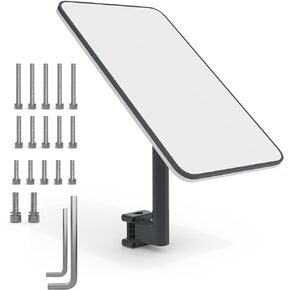Clamp Mount for Starlink Standard Actuated and Starlink High Performance，Installation Range 0.8-1.97" Pipe,Load-Bearing 200lbs,Suitable RV/Ladder/Pole/Rack/Roof Outdoor Portable Mounting