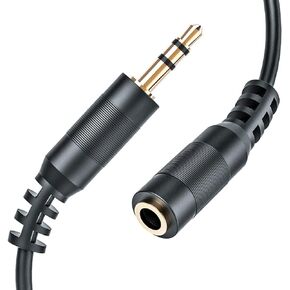 Headphone Extension Cable 25 Feet, Ancable 3.5mm Aux Male Plug to Female Jack Stereo Audio Earphone Extension Adapter Cord for Speaker Smartphone Tablets & More