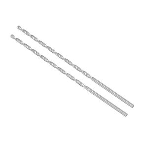 Extra Long High Speed Steel Twist Drill Bits, 7mm Diameter 300mm Length, Straight Twist Jobber Drill Bit - (Applications: for Metal Woodwork Plastic Aluminum), 2-Pieces