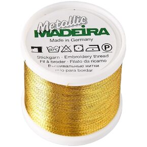 Tacony Corporation Madeira Metallic Thread 200 Meters-Gold