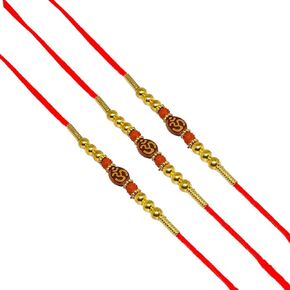 Rakhi Threads, Set of 3 OM Rakhi for Brother, Rakhi Bracelet for Brothers, Rakhi Thread, Bhai Rakhi, Bro Rakhi
