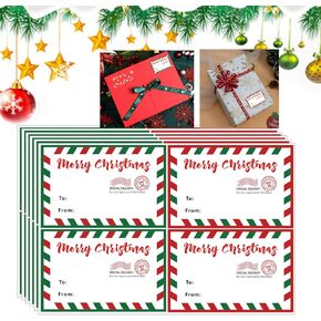 Merry Christmas Stickers,Special Delivery Tag,Christmas Envelope Seals,Holiday Stickers,160 Pcs Per Pack