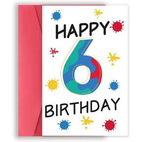 Happy 1st Birthday Card for Baby Girl Boy, Funny 1 Year Old Bday Gift for Him Her, Cute First Birthday Card for Daughter Son, Great 1 Birthday Gift Idea for Niece Nephew
