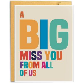 A Big Miss You Card, Big Huge Thinking of You Card, Extra Large Greeting Card