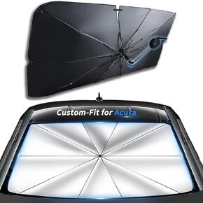 Custom-Fit for Acura Windshield Sun Shade Umbrella, 360°Rotation Bendable Car Umbrella Sunshade Cover UV Block Car Front Window, Designed for Acura Accessories (for Acura Type S)
