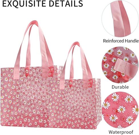 Daisy Flower PVC Tote Bag, Small Clear PVC Handbag for Beach Vacation Shopping, Waterproof Purse Bag in Saudi Arabia