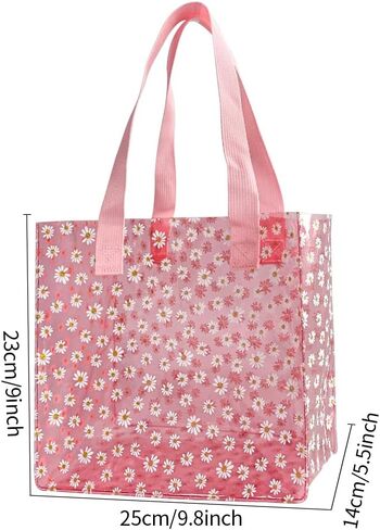 Daisy Flower PVC Tote Bag, Small Clear PVC Handbag for Beach Vacation Shopping, Waterproof Purse Bag in Saudi Arabia