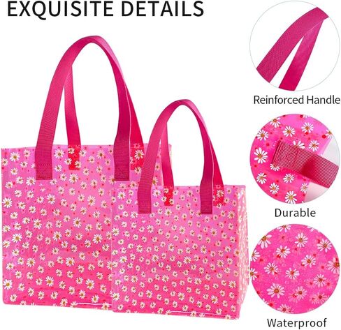 Daisy Flower PVC Tote Bag, Small Clear PVC Handbag for Beach Vacation Shopping, Waterproof Purse Bag in Kuwait