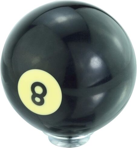 Lunsom Round Shift Knob, 8 Billiard Gear Shifter Lever Head Shift Ball Car Stick Handle Fit Most Automatic Manual Transmission Vehicle (M8x1.25, 8 Black) in Saudi Arabia