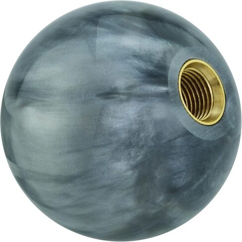 Lunsom Round Shift Knob, 8 Billiard Gear Shifter Lever Head Shift Ball Car Stick Handle Fit Most Automatic Manual Transmission Vehicle (M8x1.25, 8 Black) in Kuwait