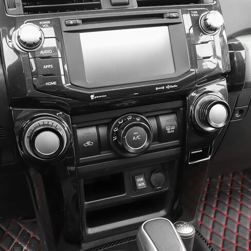 غطاء زر مكيف الهواء من JeCar غطاء مقبض من سبائك الألومنيوم مناسب لسيارة Toyota 4Runner 2010-2022، أرجواني in Saudi Arabia