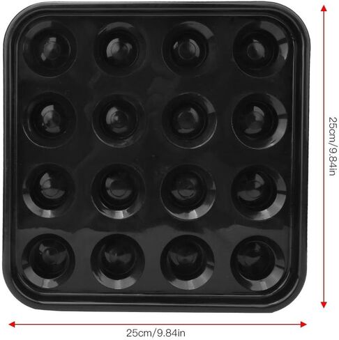 Alomejor Black Billiard Ball Tray Box Holder Case Holds 16 Balls Snooker Billilard Table Balls Pool Ball Storage Tray in Kuwait