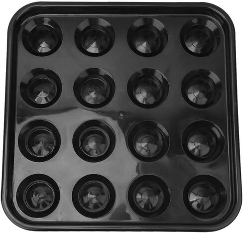 Alomejor Black Billiard Ball Tray Box Holder Case Holds 16 Balls Snooker Billilard Table Balls Pool Ball Storage Tray in Kuwait