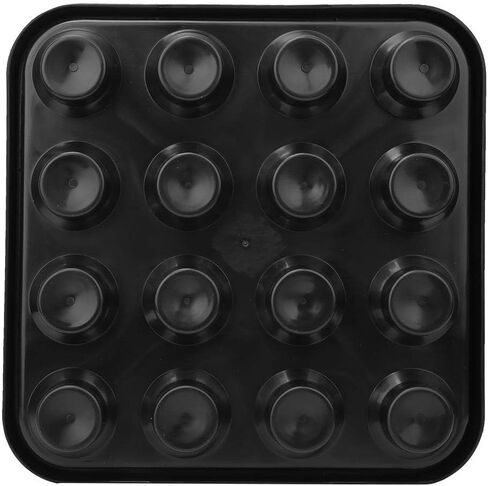 Alomejor Black Billiard Ball Tray Box Holder Case Holds 16 Balls Snooker Billilard Table Balls Pool Ball Storage Tray in Kuwait