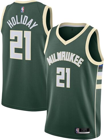 Jrue Holiday Milwaukee Bucks Green #21 Kids Youth 8-20 Team Color Home Swingman Jersey in Saudi Arabia