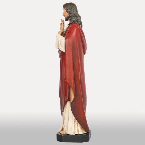 BC Catholic Sacred Heart of Jesus Statue, Catholic Fiigurine, Religious Gifts, 6" H, Handmade by Buildclassic in Saudi Arabia
