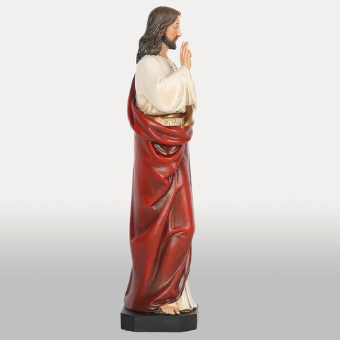 BC Catholic Sacred Heart of Jesus Statue, Catholic Fiigurine, Religious Gifts, 6" H, Handmade by Buildclassic in Saudi Arabia