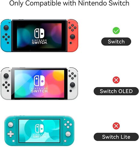 GeekShare Protective Case Compatible with Nintendo Switch Kawaii Switch Slim Cover Case Hard Protective Shell for Nintendo Switch and Joy Con - Bunny Garden in Saudi Arabia