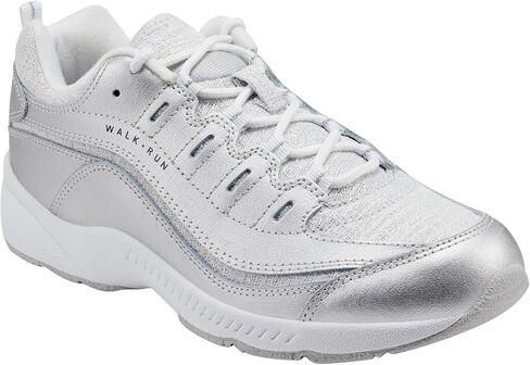Easy Spirit Women's Romy28 Sneaker, Silver 040, 10 Wide in Saudi Arabia