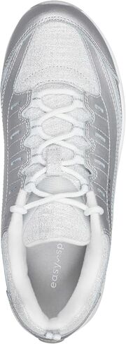 Easy Spirit Women's Romy28 Sneaker, Silver 040, 10 Wide in Saudi Arabia