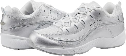 Easy Spirit Women's Romy28 Sneaker, Silver 040, 10 Wide in Saudi Arabia