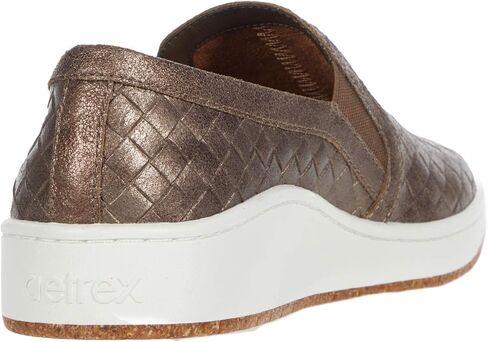 Aetrex Women's Kenzie Orthopedic Slip-On Comfort Sneakers - Plantar Fasciitis Leather Arch Support Sneakers in Saudi Arabia