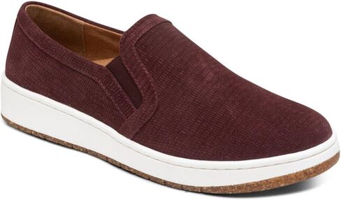 أحذية رياضية نسائية من Aetrex Kenzie مريحة لتقويم العظام سهلة الارتداء - أحذية رياضية لدعم قوس القدم من الجلد لالتهاب اللفافة الأخمصية in Kuwait