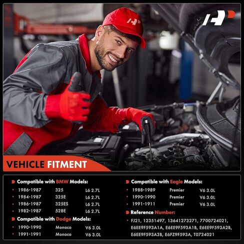 مجموعة A-Premium مكونة من 6 حاقن وقود متوافقة مع BMW 325 1986-1987، 325e 1984-1987، 325es 1986-1987، 528e 1982-1987 ودودج موناكو 1990-1991 وEagle Premier 1988-1991، 2.7 لتر 3.0 لتر in Saudi Arabia