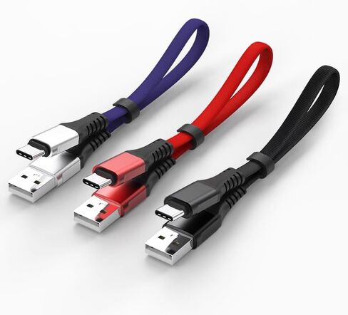 شاحن 3 عبوات لهاتف Google Pixel 8 Pro/8/7a/7 Pro/6 Pro/6a/5a/4a/5، كابل شحن سريع لهاتف Samsung Galaxy S23/S22/S21Ultra/A54/A34/A14، USB إلى USB C سلك مسطح، مجدول من النايلون in Kuwait