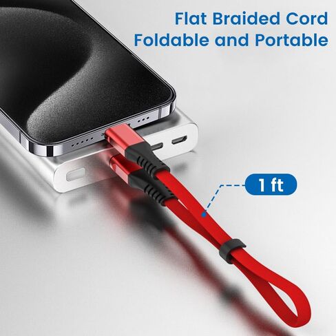 شاحن 3 عبوات لهاتف Google Pixel 8 Pro/8/7a/7 Pro/6 Pro/6a/5a/4a/5، كابل شحن سريع لهاتف Samsung Galaxy S23/S22/S21Ultra/A54/A34/A14، USB إلى USB C سلك مسطح، مجدول من النايلون in Kuwait