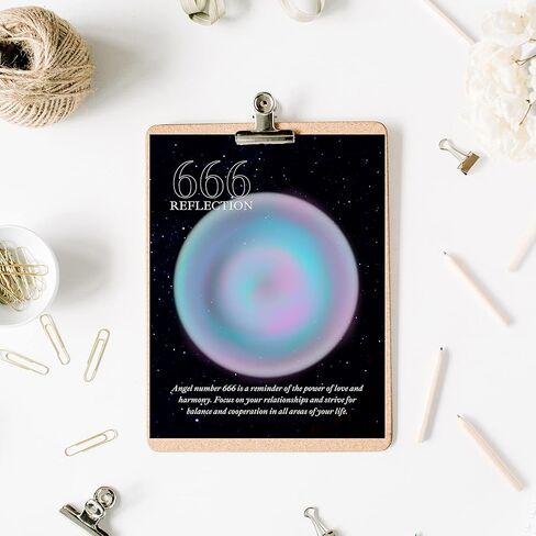 مجموعة Roxbury Row مكونة من 9 ملصقات هالة غير مؤطرة مقاس 8x10 لجمالية الغرفة، ملصق رقم الملاك، ديكور الغرفة الجمالي، ديكور الغرفة الجمالي الروحي (مجموعة كاملة) in Kuwait