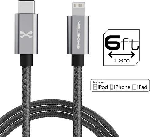 Ghostek USB-C to Lightning - Durable Graded Charging Cables - 10 FT in Saudi Arabia