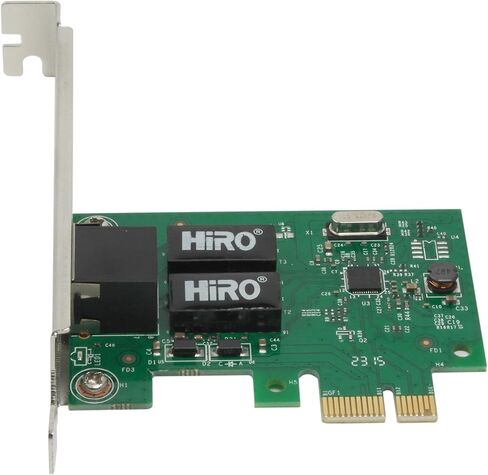 HiRO H50218 10/100/1000 Internal PCI Express PCIe PCI-E x1 Gigabit Ethernet Card RoHS Windows 10 8.1 8 7 Vista XP 32-bit 64-bit in Kuwait